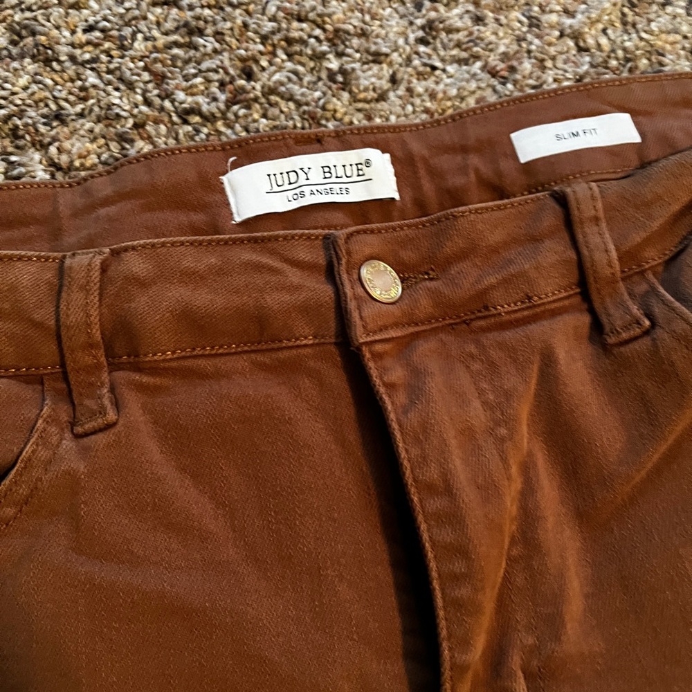 Judy blue caramel color slim fit jeans, size 20